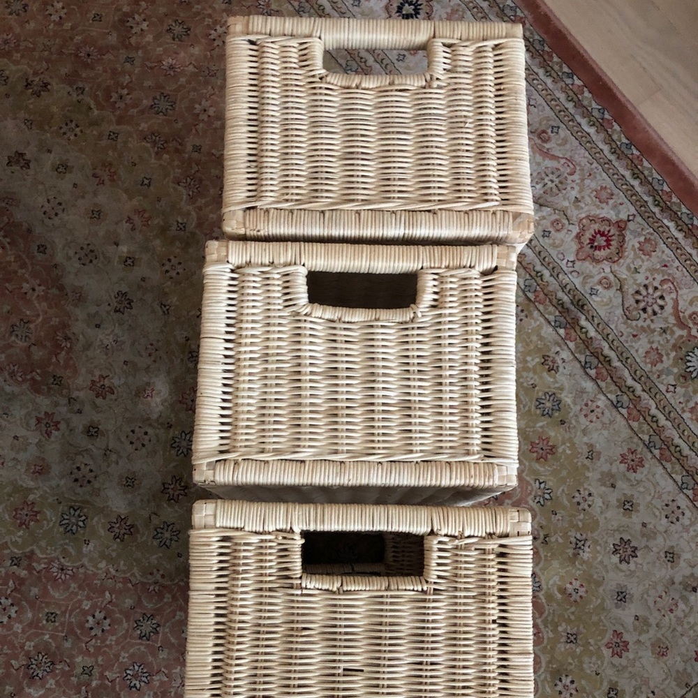 3 organizing baskets